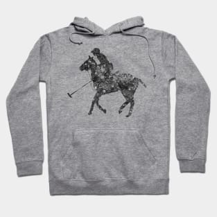 Polo rider black and white Hoodie